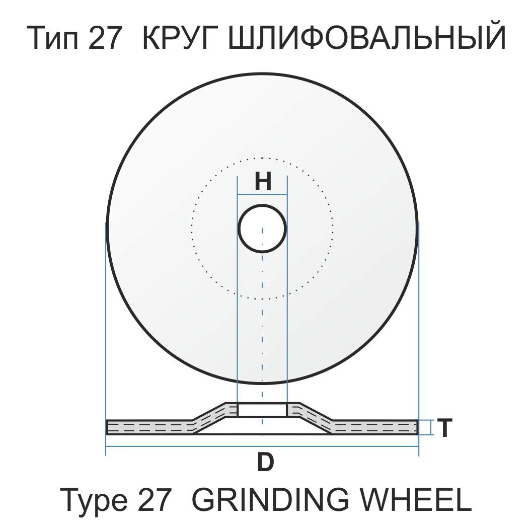 Абразивный инструмент на бакелитовой связке / Круги шлифовальные / 27 230 6 22.23 A 24 R BF 80 ex4603347026847