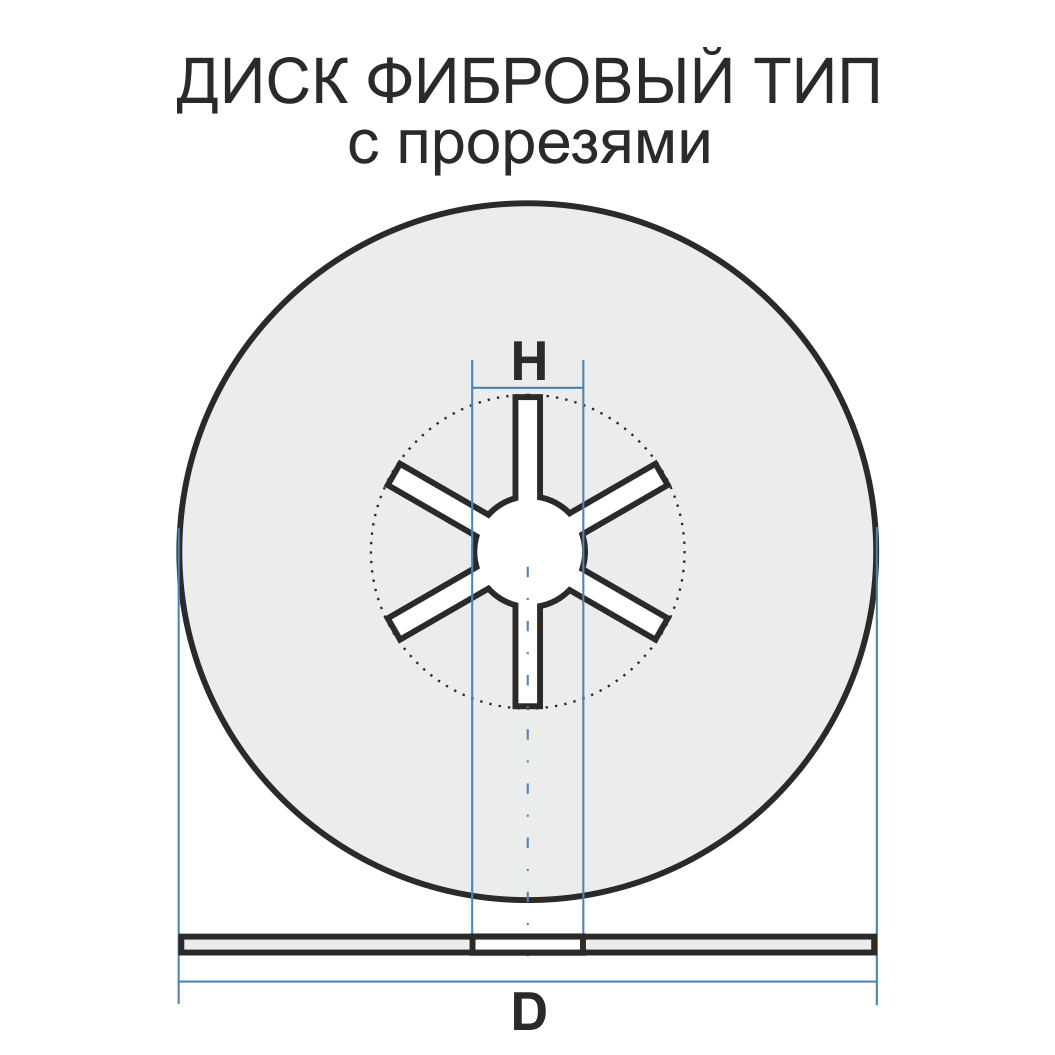 2 125 22.23 Фибра A 24 K 80 PROM CERAMIC с прорезями